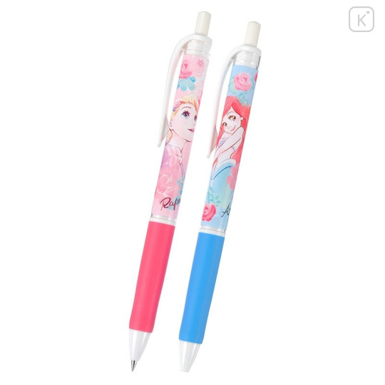 Japan Disney Store Ball Pen - Princess Tangled Rapunzel Luna & Mermaid Ariel - 1