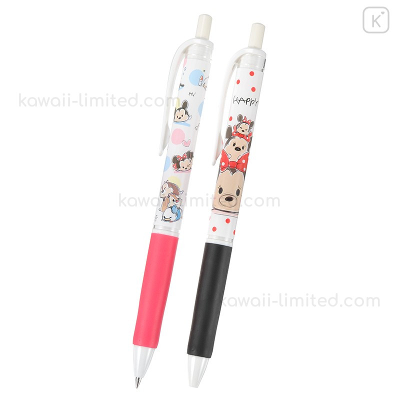 Japan Disney Tsum Tsum Jetstream Ball Pen 2 Pcs Mickey Friends Kawaii Limited