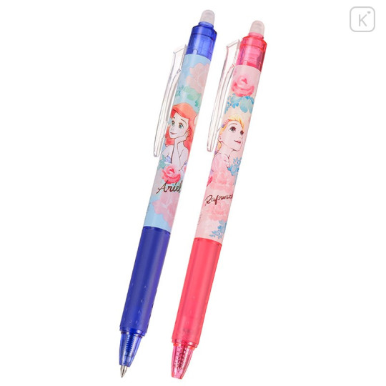 Japan Disney Store Frixion 0.5mm Erasable Ball Pen - Princess Tangled Rapunzel Luna & Mermaid Ariel - 1