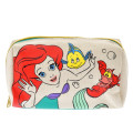 Japan Disney Store Mermaid Ariel & Friends Makeup Pencil Bag Canvas Zipper Pouch - 1