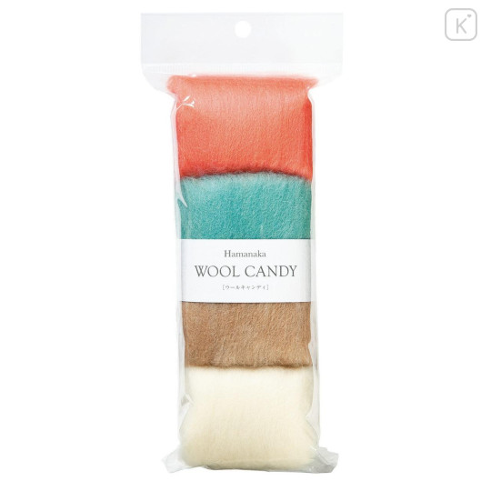Japan Hamanaka Wool Candy 4-Color Set - French Cafe - 1