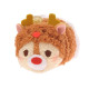 Japan Disney Store Tsum Tsum Mini Plush (S) - Dale × Christmas 2016