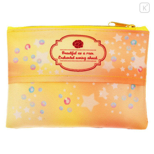 Japan Disney Store Zipper Pouch Coin Wallet & Pocket Tissue Holder - Belle - 2