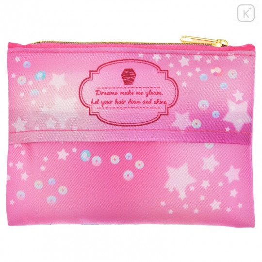 Japan Disney Store Zipper Pouch Coin Wallet & Pocket Tissue Holder - Tangled Rapunzel Luna - 2