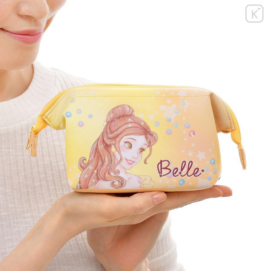 Japan Disney Store Watercolor Painting Pouch (M) - Belle - 5