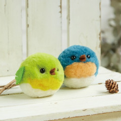 Japan Hamanaka Wool Pom Pom Craft Kit - Rounded Wild Birds