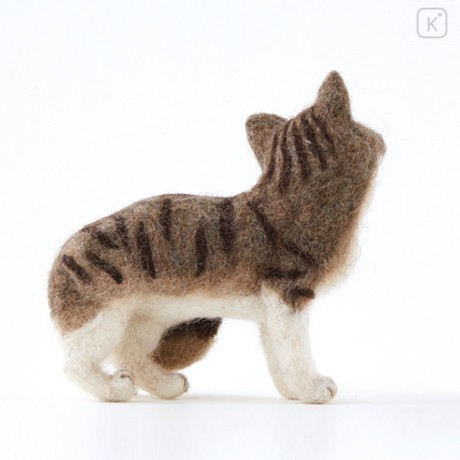 Japan Hamanaka Wool Needle Felting Kit - Norwegian Forest Cat - 2
