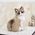 Japan Hamanaka Wool Needle Felting Kit - Ragdoll Cat - 1