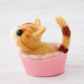 Japan Hamanaka Wool Needle Felting Kit - Fluffy Friends Kitten - 3