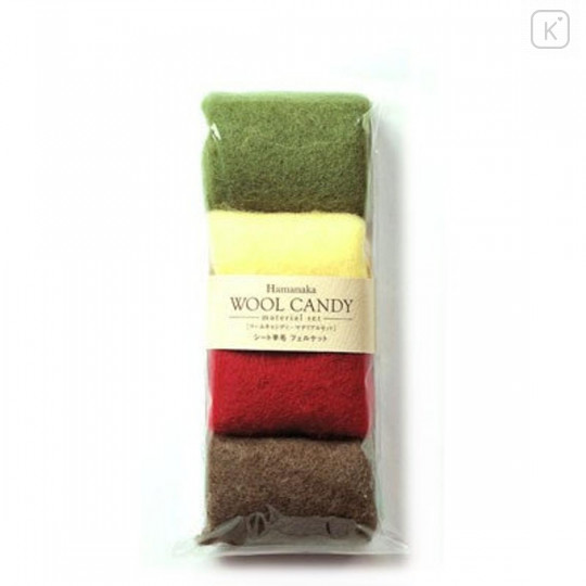 Japan Hamanaka Felket Wool Candy 4-Color Material Set - H441-123-5 - 1