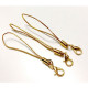 Gold Phone Straps with Lobster Clasps 1pc