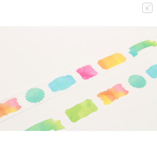Japan MT Washi Masking Tape - Watercolor Label Name Tag - 3