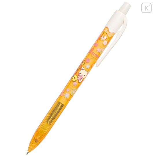 Japan Rilakkuma 0.5mm Mechanical Pencil - Transparent Orange - 1