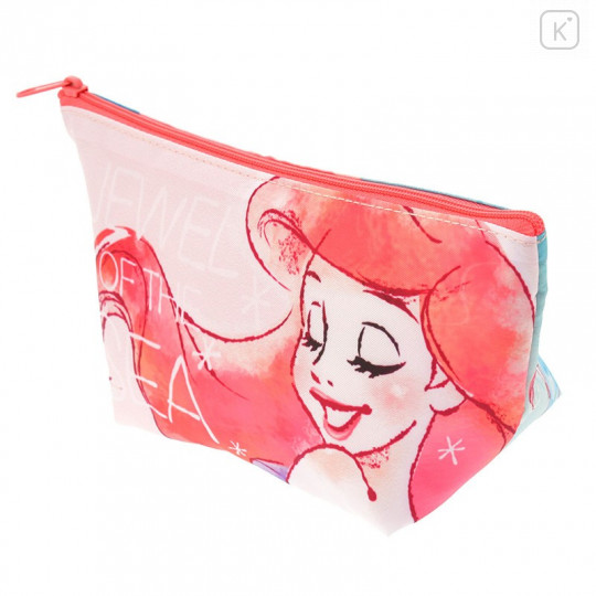 Japan Disney Store Pouch Makeup Bag Pencil Case - Mermaid Ariel - 2