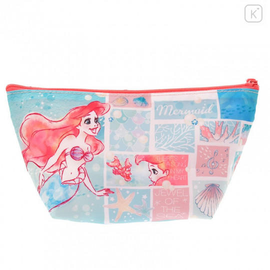 Japan Disney Store Pouch Makeup Bag Pencil Case - Mermaid Ariel - 3