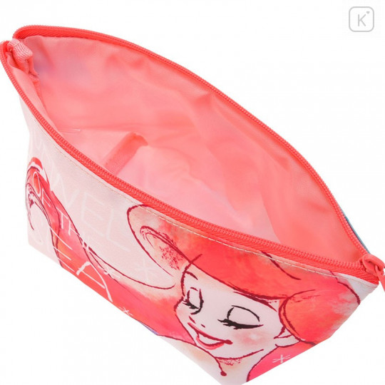 Japan Disney Store Pouch Makeup Bag Pencil Case - Mermaid Ariel - 4