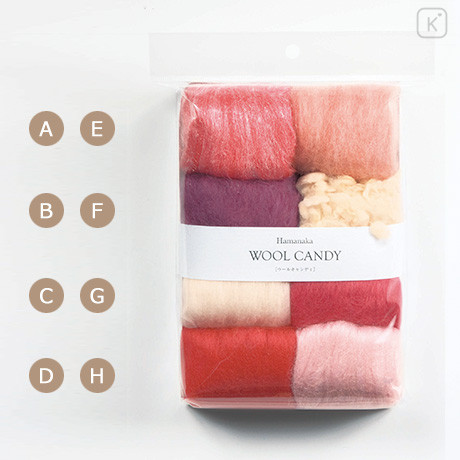 Japan Hamanaka Wool Candy 8-Color Set - Jewel Pink - 1
