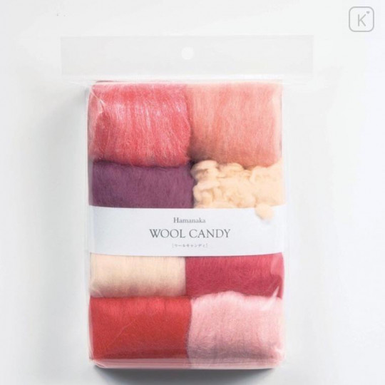 Japan Hamanaka Wool Candy 8-Color Set - Jewel Pink - 2