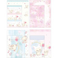 Japan San-X Letter Writing Volume Set - Rilakkuma / Korilakkuma Fluffy Dream - 2