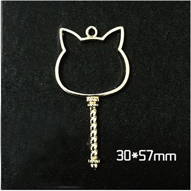 Circle Key Jewelry Charm Girl Power Magic Stick - Cat - 1