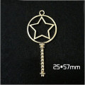 Circle Key Jewelry Charm Girl Power Magic Stick - Circle Star - 1