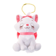 Japan Disney Store Key Ball Chain Plush - Aristocats Marie Cat