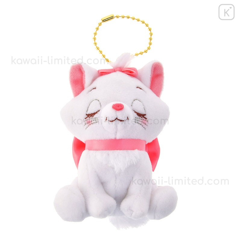 Japan Disney Key Ball Chain Plush - Aristocats Marie Cat