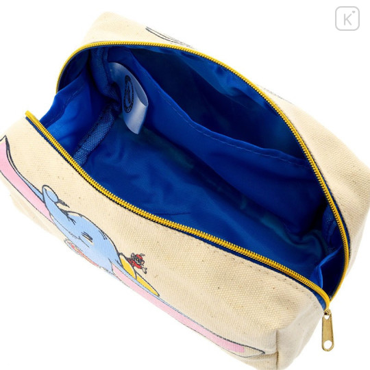 Japan Disney Store Makeup Pencil Bag Canvas Zipper Pouch - Dumbo & Friends - 4