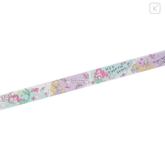 Japan Disney Store Washi Paper Masking Tape - Princess Mermaid Ariel & Rapunzel - 3