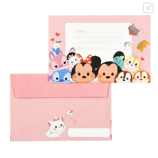 Japan Disney Store Tsum Tsum Stationery Letter Set - 5