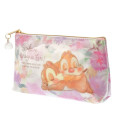 Japan Disney Store Spring Chip and Dale Zipper Stationary Makeup Pencil Bag - 2