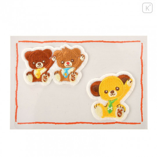 Japan Disney Store Embroidery Iron-on Applique Patch - UniBearsity Maple, Mont & Blanc - 1