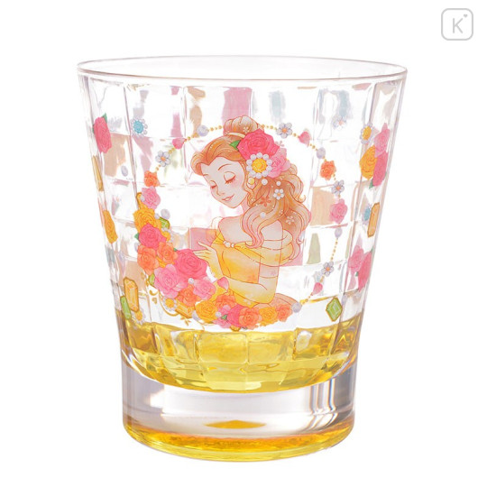 Japan Disney Store Princess Beauty and the Beast Belle Acrylic Tumbler Clear Airy - 1