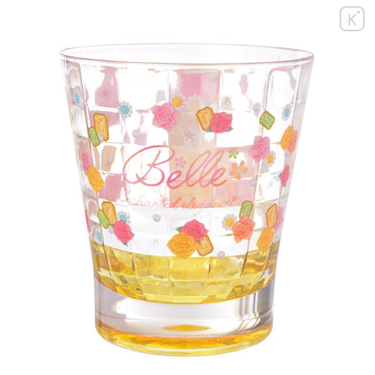 Japan Disney Store Princess Beauty and the Beast Belle Acrylic Tumbler Clear Airy - 2