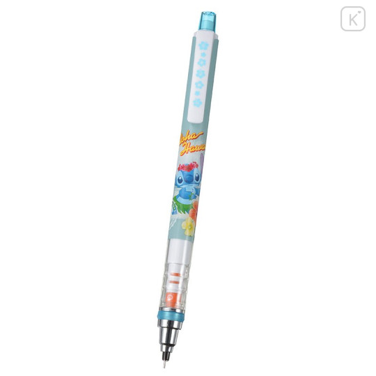 Japan Disney Store Uni Kuru Toga Auto Lead Rotation 0.5mm Mechanical Pencil - Stitch Aloha - 1