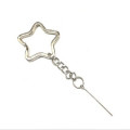 Silver Star Key Chain / Circle Key chain / Key Charms Pins - 1
