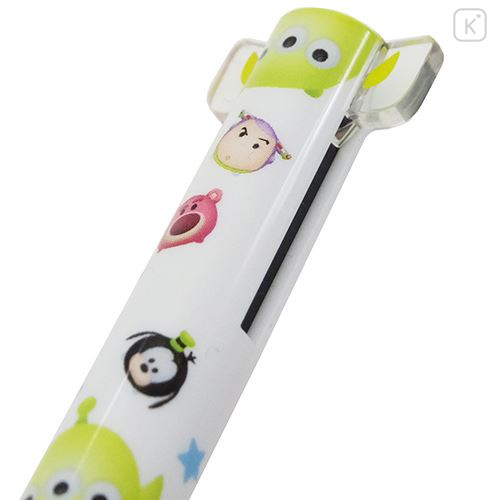 Japan Disney Tsum Tsum Two Color Mimi Pen - Toy Story Alien Little Green Men - 2