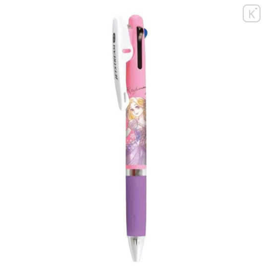 Japan Disney Jetstream 3 Color Multi Ballpoint Pen - Tangled Rapunzel Pink - 1