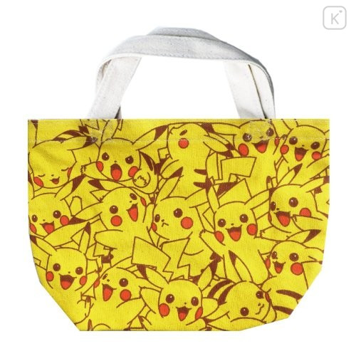 Japan Pokemon Cotton Tote Bag - Pikachu - 1