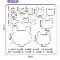 Japan Padico Clay & UV Resin Soft Mold - Bear - 3