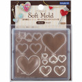 Japan Padico Clay & UV Resin Soft Mold - Heart - 1
