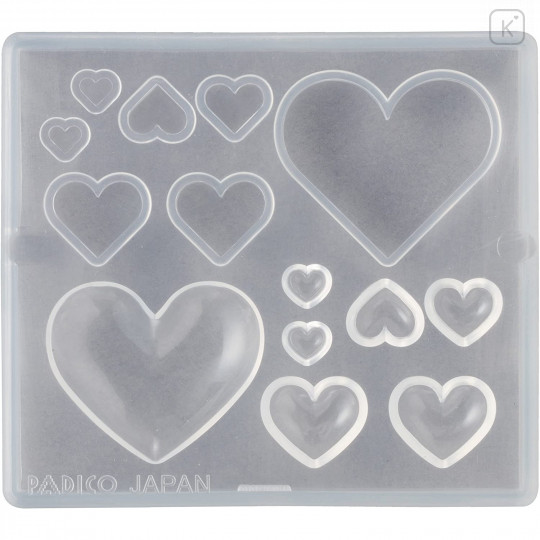 Japan Padico Clay & UV Resin Soft Mold - Heart - 2