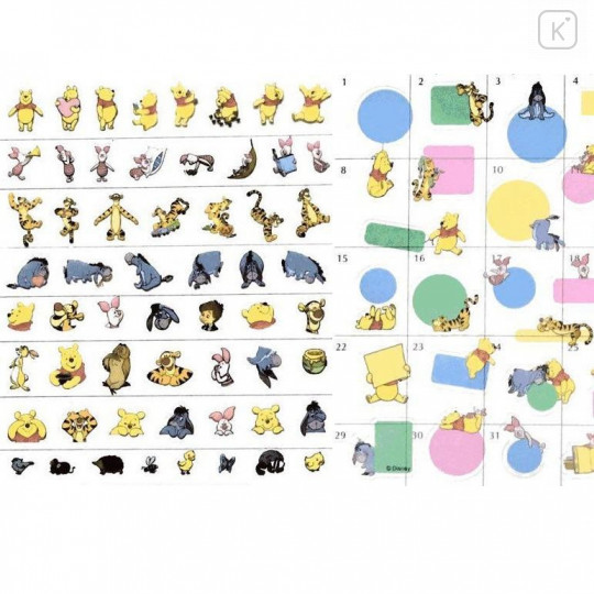 Japan Disney Sticker - Winnie the Pooh & Friends - 2