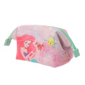 Japan Disney Store Pouch Makeup Bag Pencil Case - Little Mermaid Ariel & Flounder (M) - 2