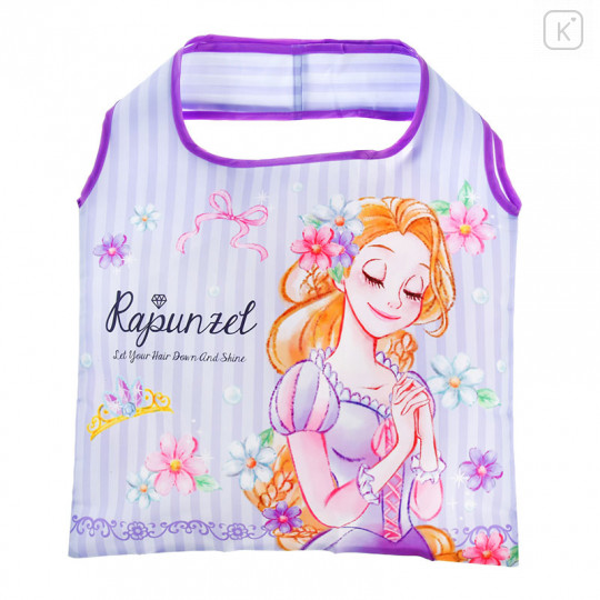 Japan Disney Store Eco Shopping Bag - Princess Rapunzel Diamond Purple - 1
