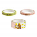 Japan San-X Washi Paper Masking Tape 3pcs - Rilakkuma Bear Set - 2