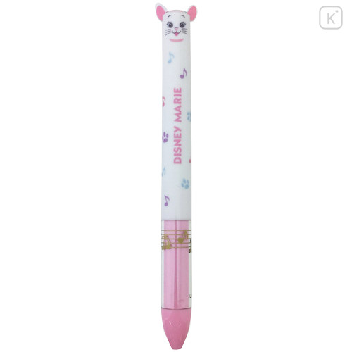 Japan Disney Two Color Mimi Pen - Marie Cat & Music - 1