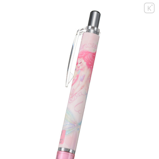 Japan Disney 0.5mm Mechanical Pencil Delgado - Ariel & Flander Pink Ribbon - 3