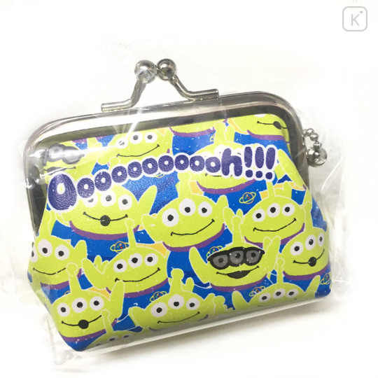 Japan Disney Keychain Coin Purse - Toy Story Little Green Men Alien - 1