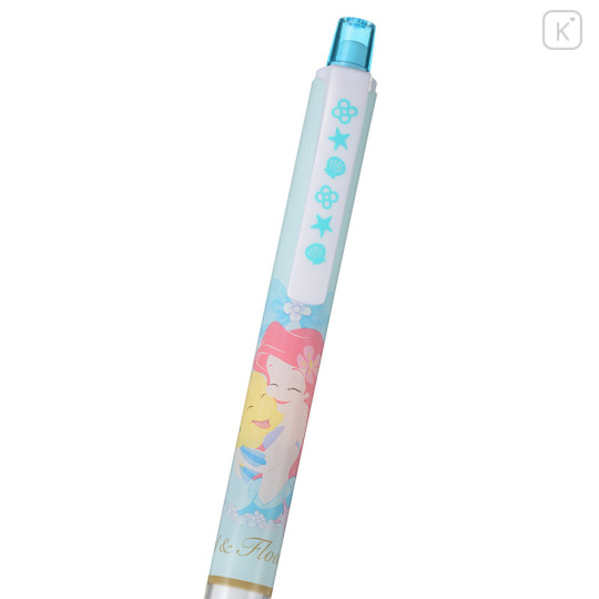 Japan Disney Store Uni Kuru Toga Auto Lead Rotation 0.5mm Mechanical Pencil - Mermaid Ariel & Flanders Blue - 3